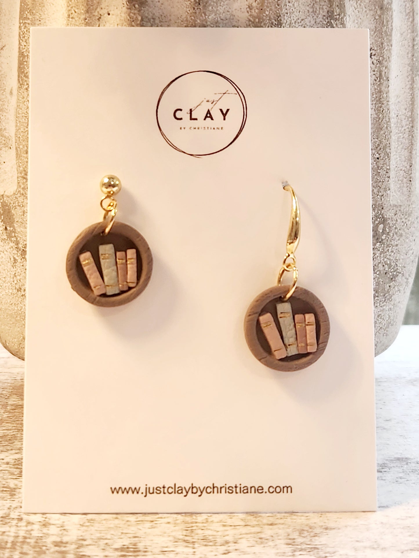 Book Shelf Earrings