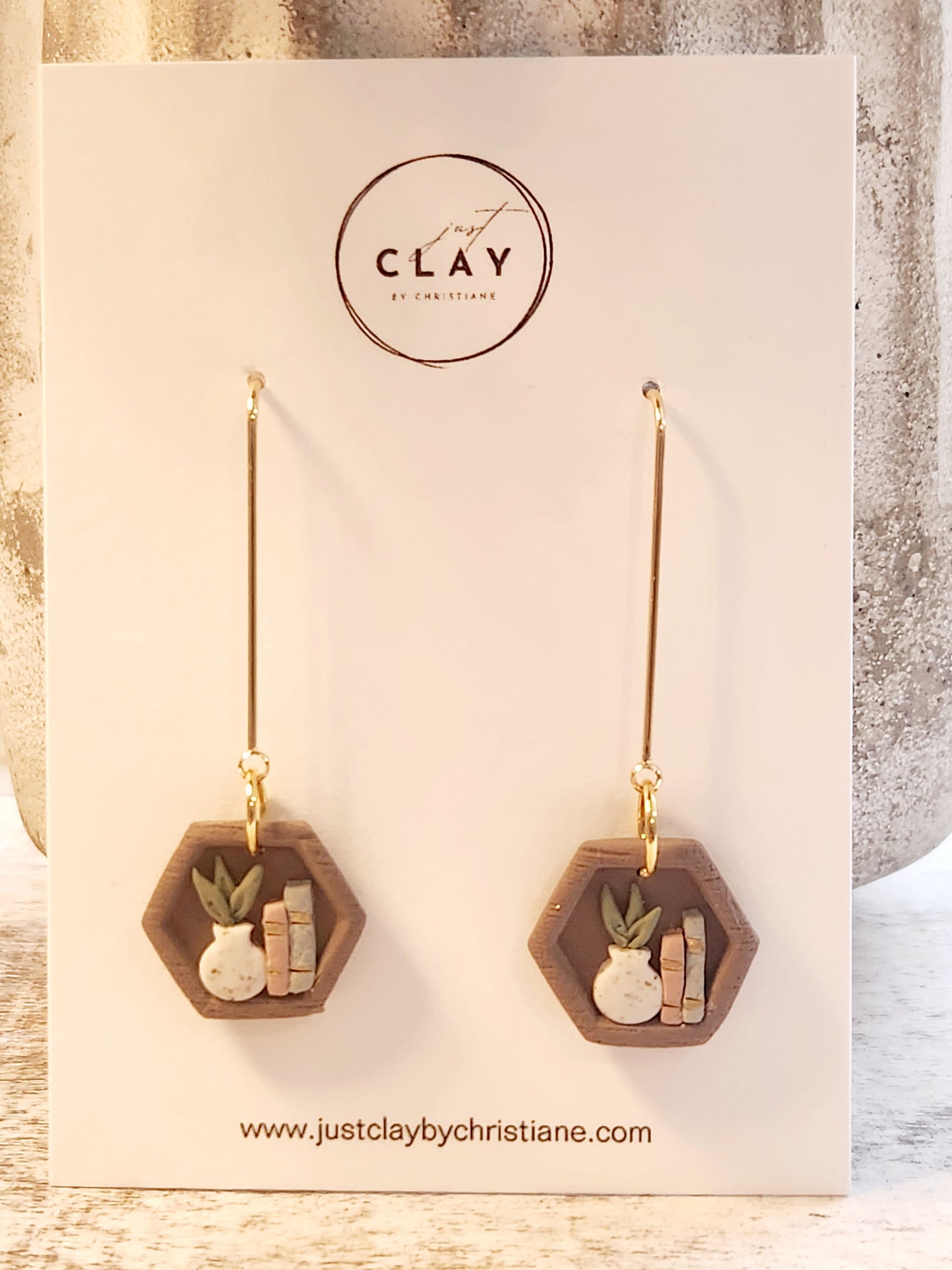 Book Shelf Earrings