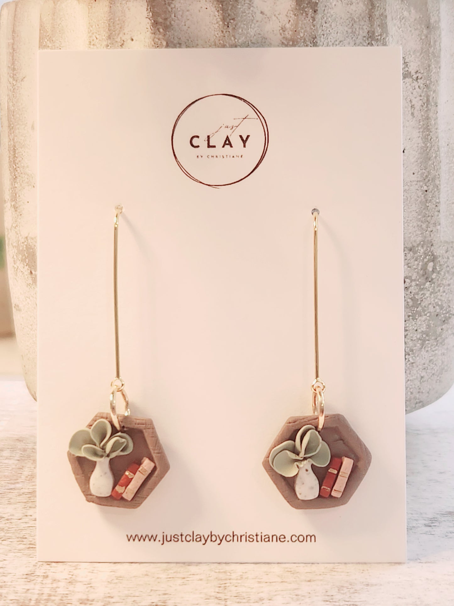 Book Shelf Earrings