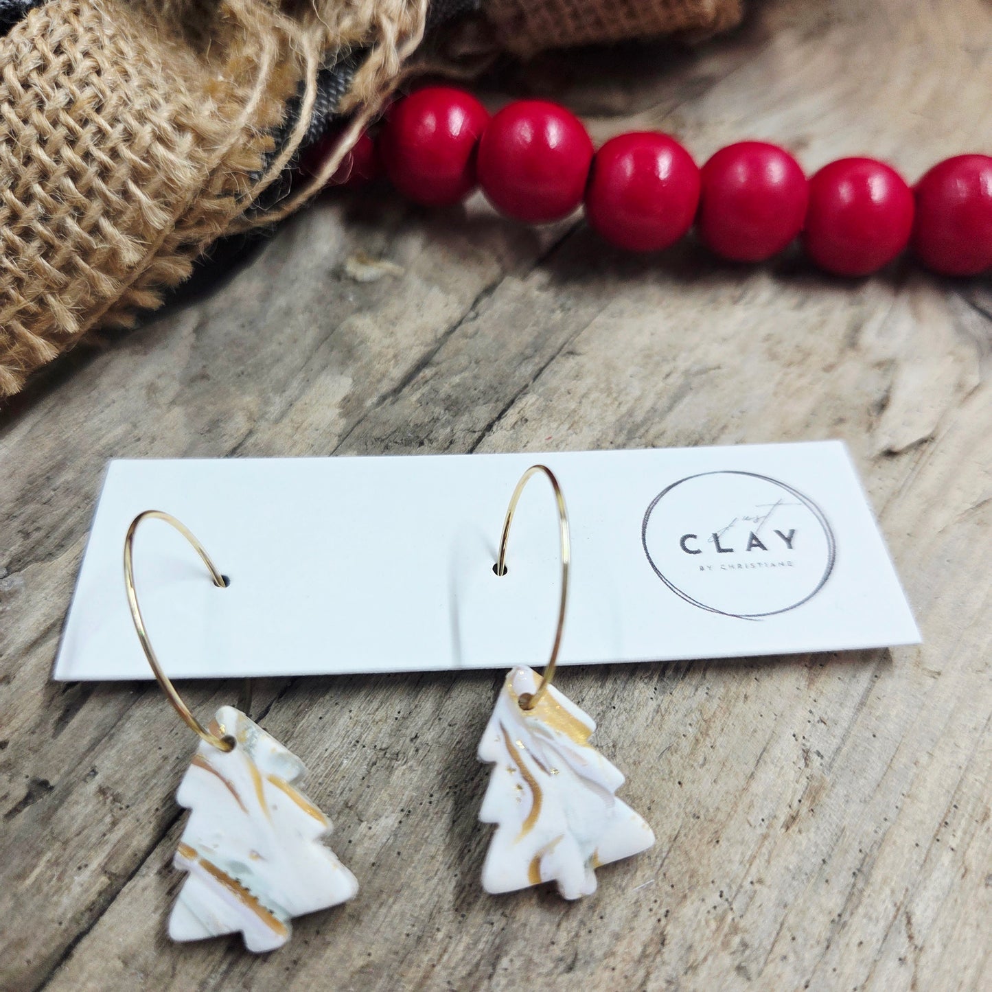 Little Trees | white | handmade | polymer clay