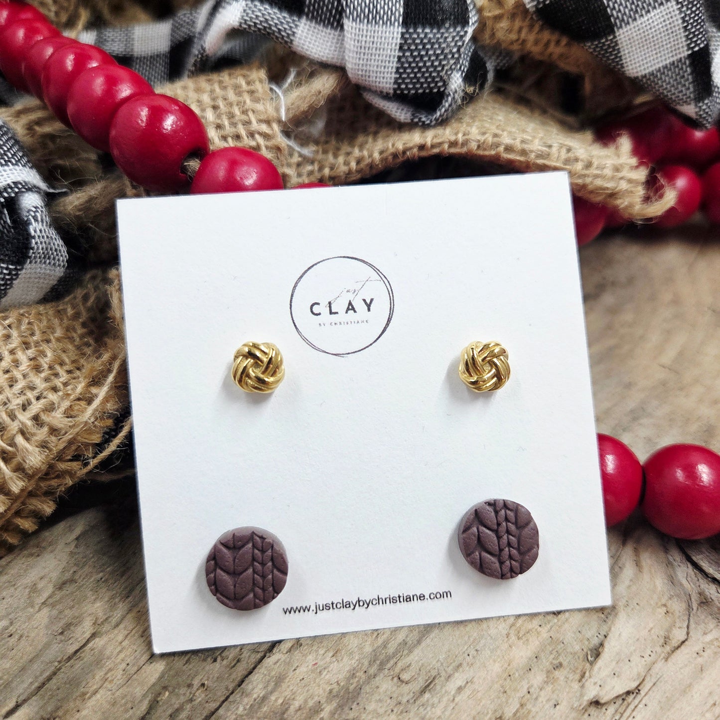 Stud Package | handmade | polymer clay