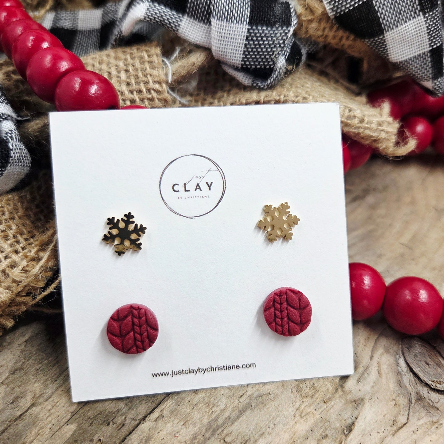 Stud Package | handmade | polymer clay