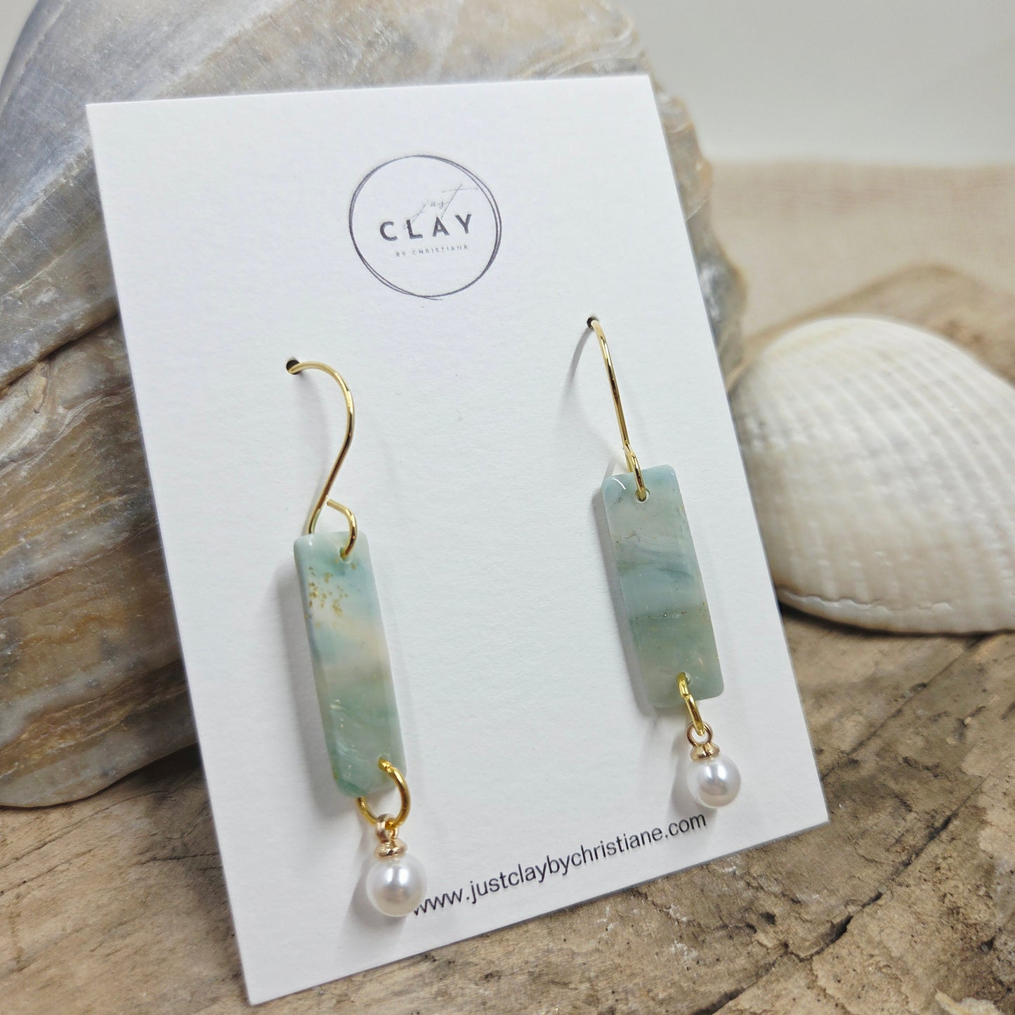 Elegant Summer Dangles | translucent clay