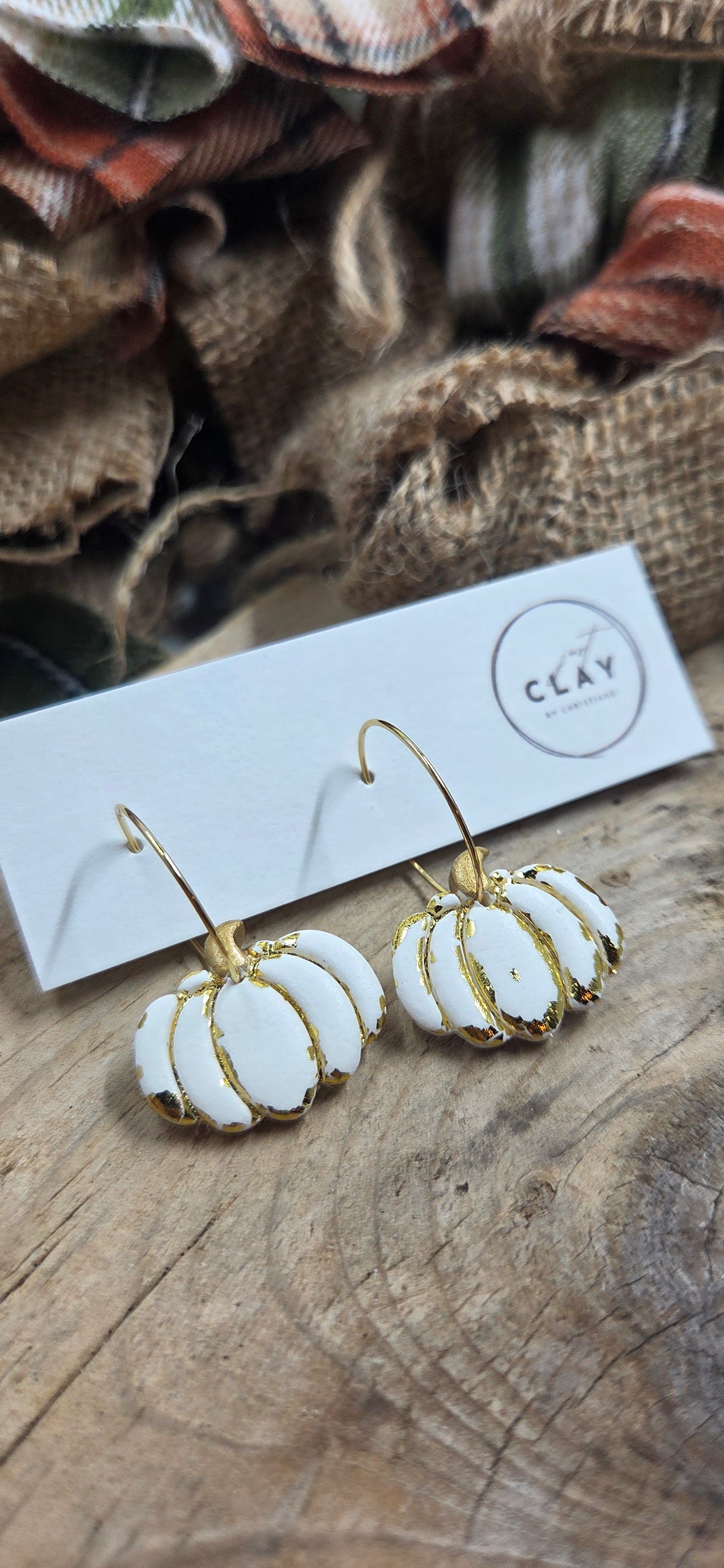 Pumpkin Hoops | white gold