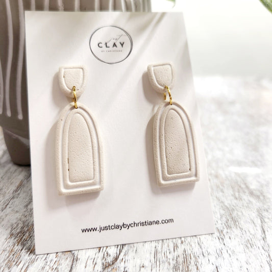 Modern Arched Dangles | creme