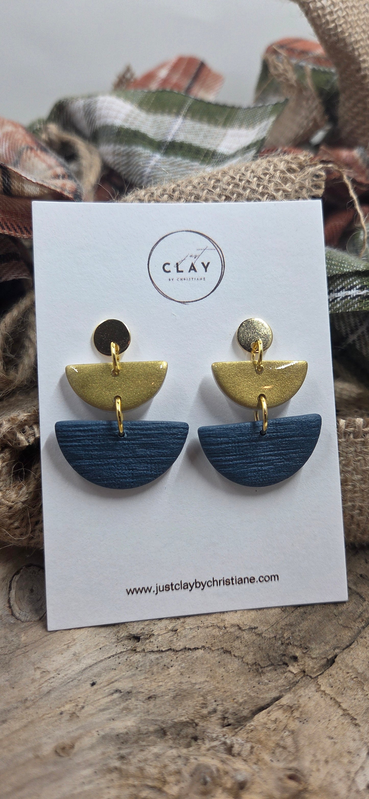 Tiered Dangles | Wood stud