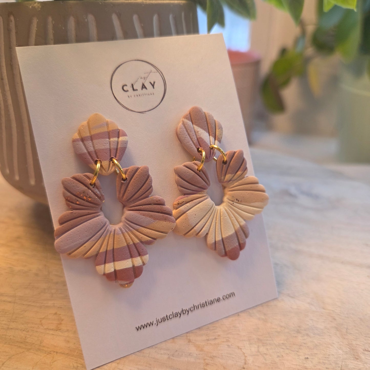 Flower Statement Dangles