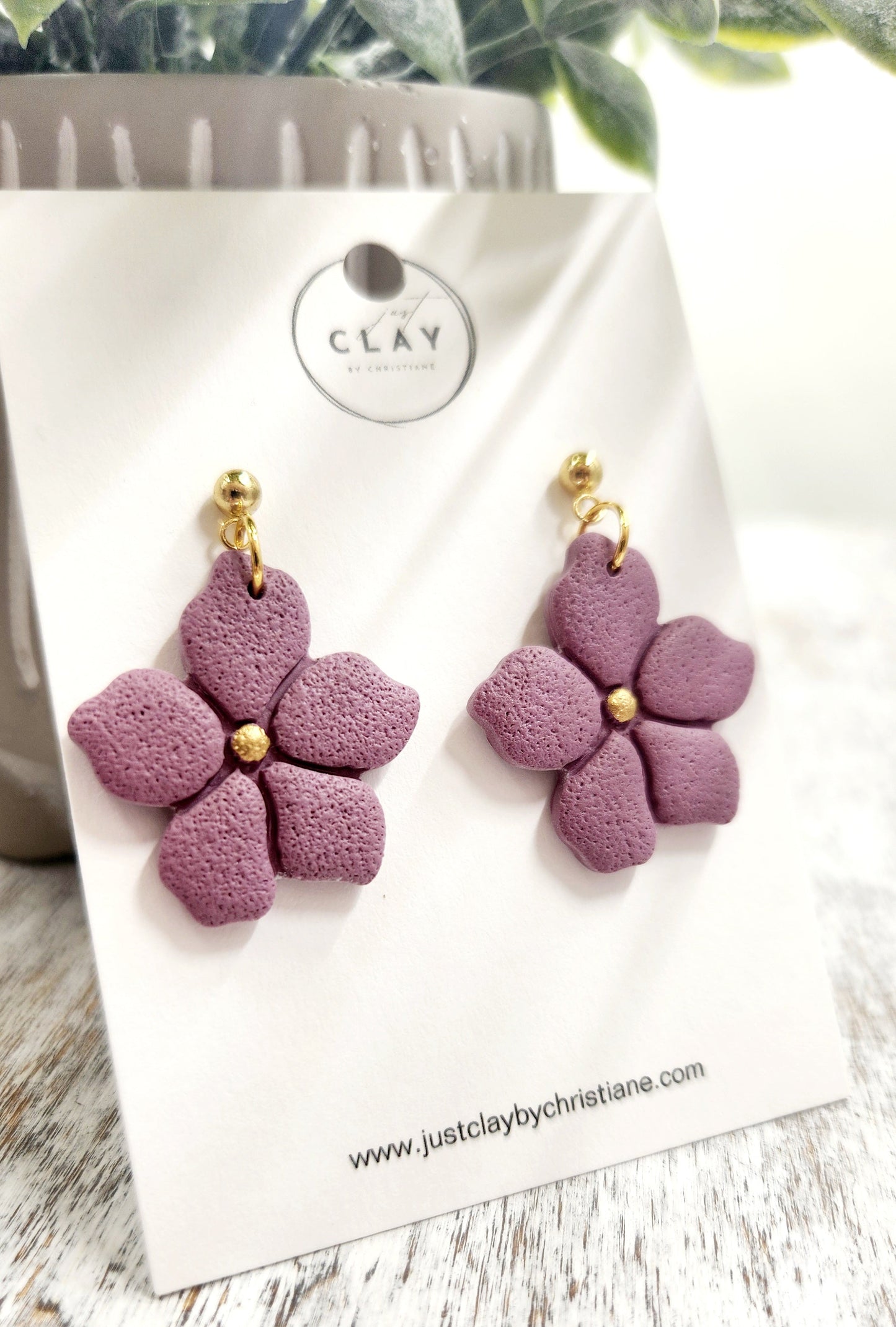 Cute Flower Dangles | purple