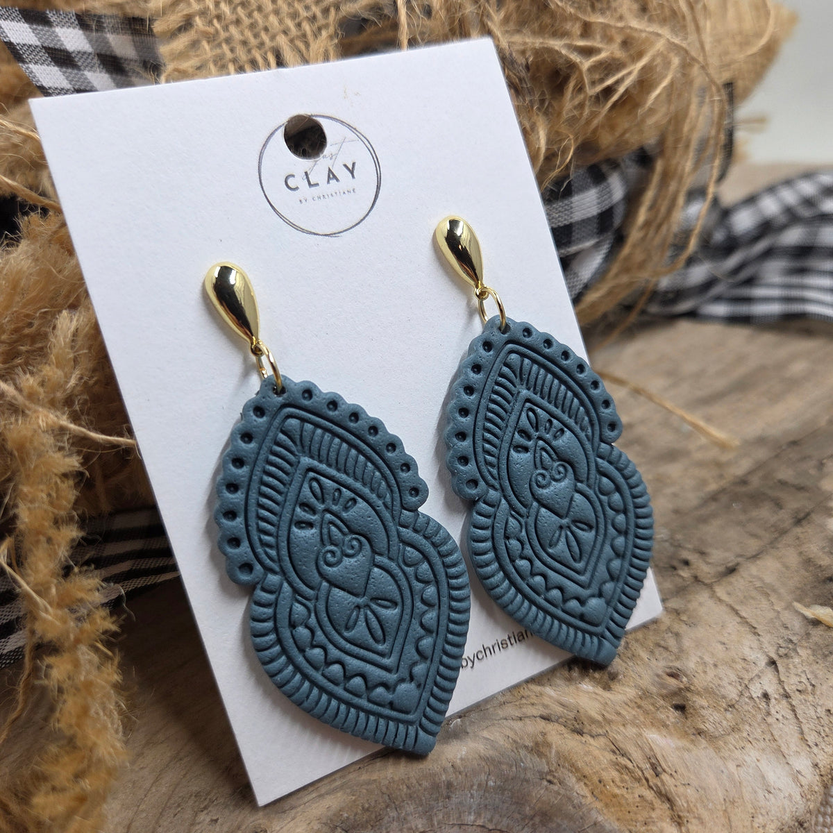 Large Mandala Dangles | teal