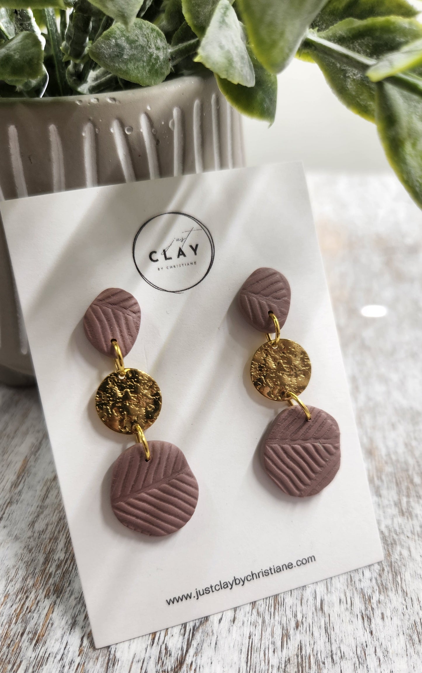 Textured Dangles | grape