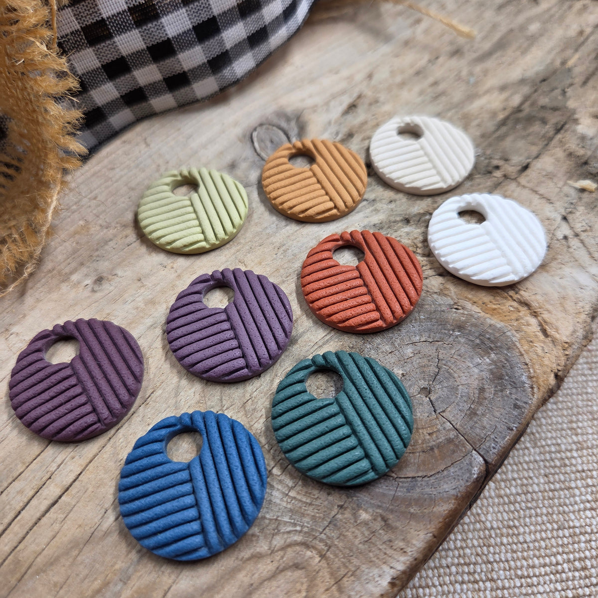 Geometric Charms only - 1 pair