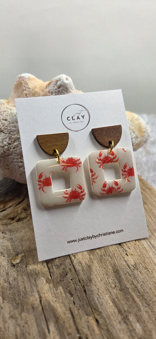 Cute Crab Dangles