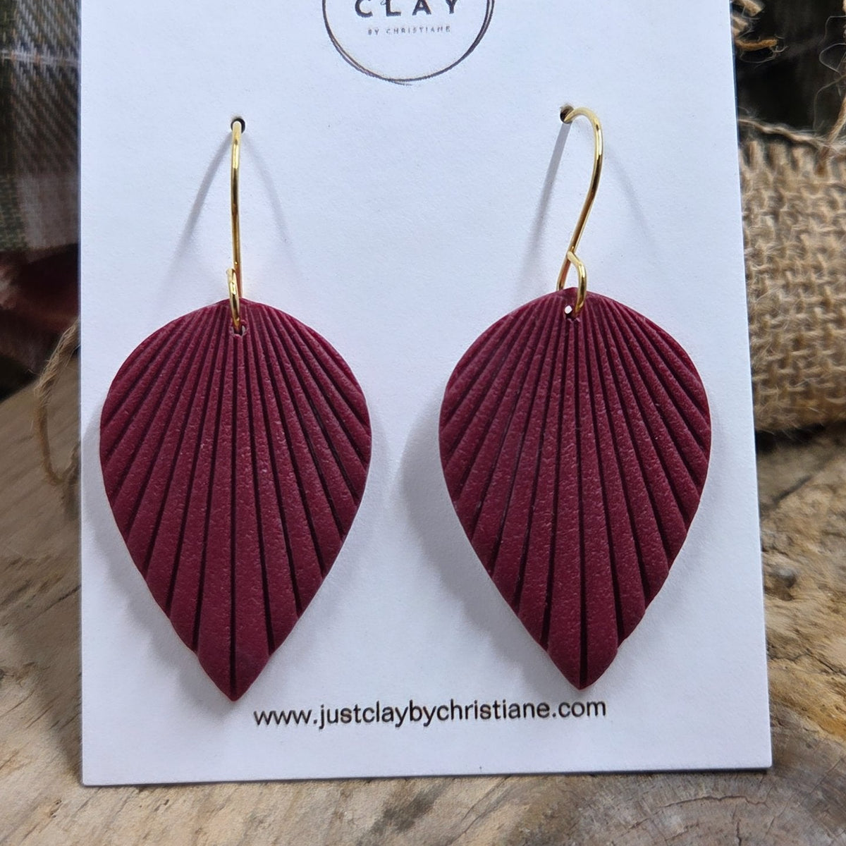 Burgundy Boho Dangles