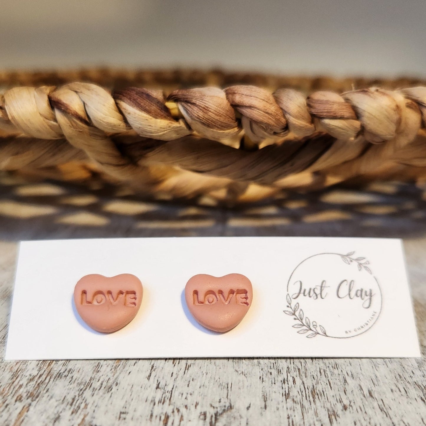 Candy Heart Studs