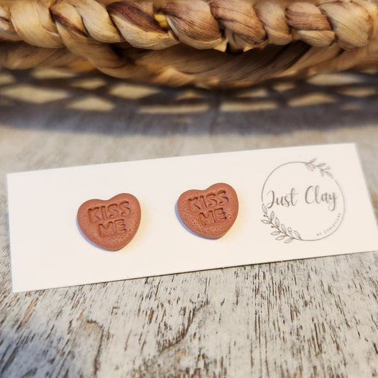 Candy Heart Studs