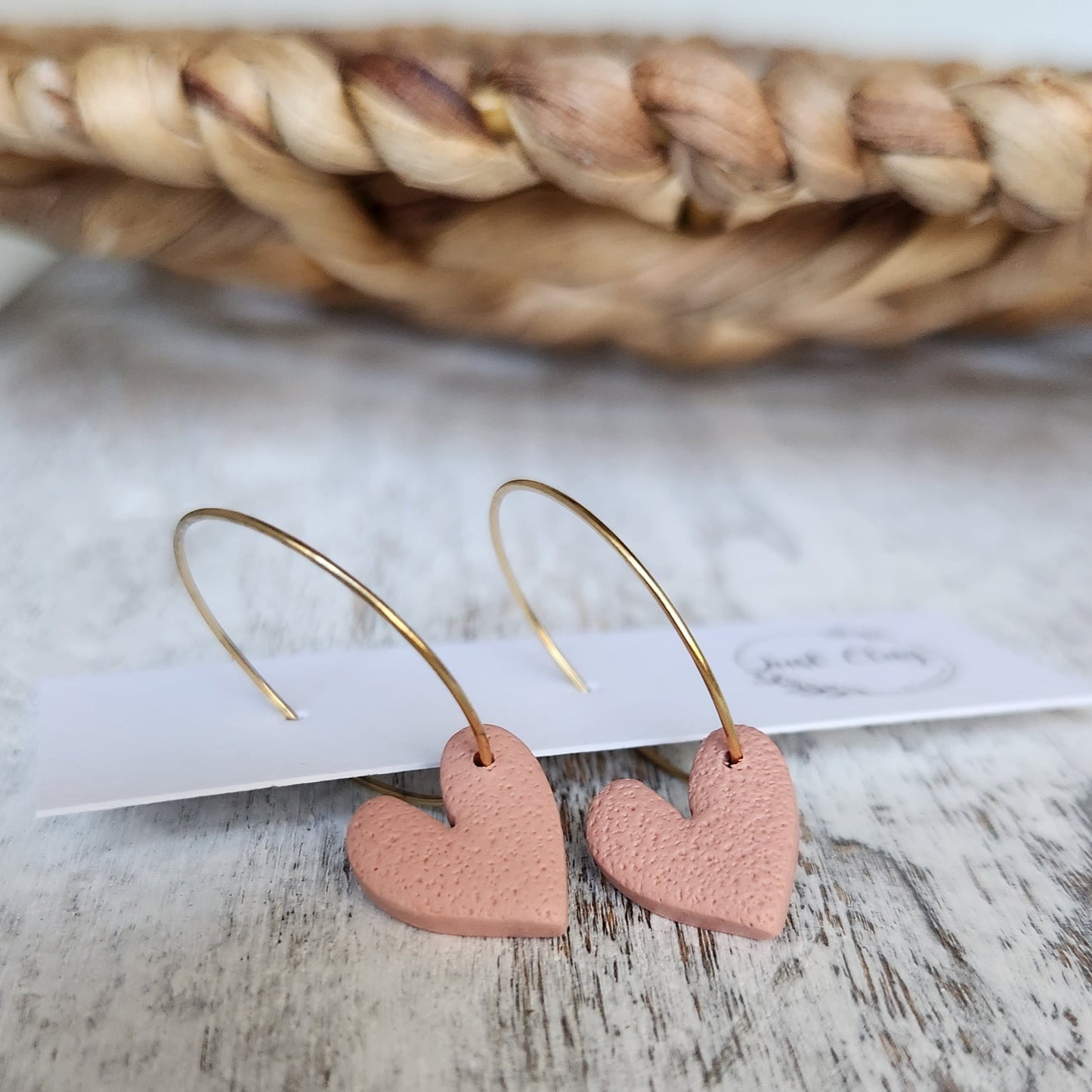 Pink Heart Hoops