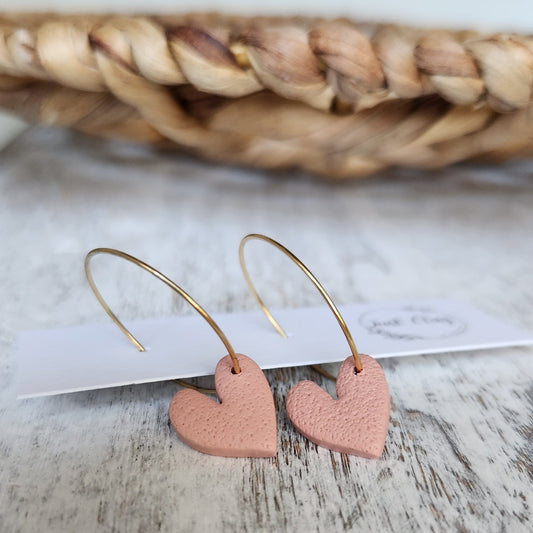 Pink Heart Hoops