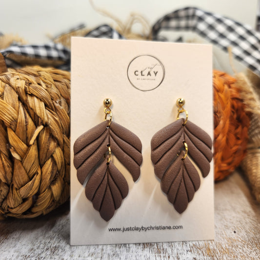 Leaf Dangles | brown