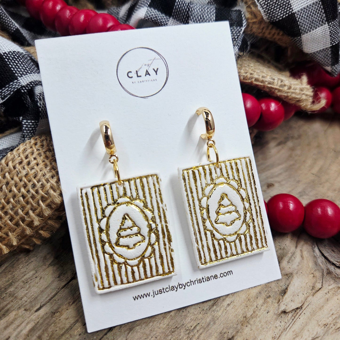 Statement Tree Dangles | handmade | polymer clay