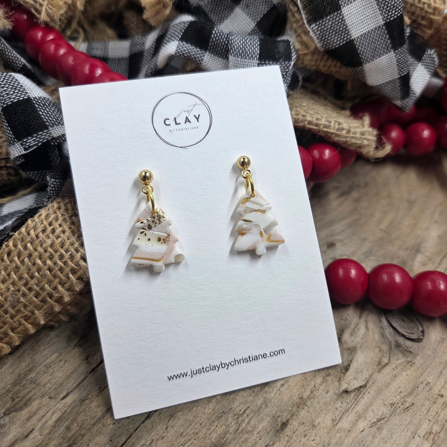 Little Trees | white | handmade | polymer clay