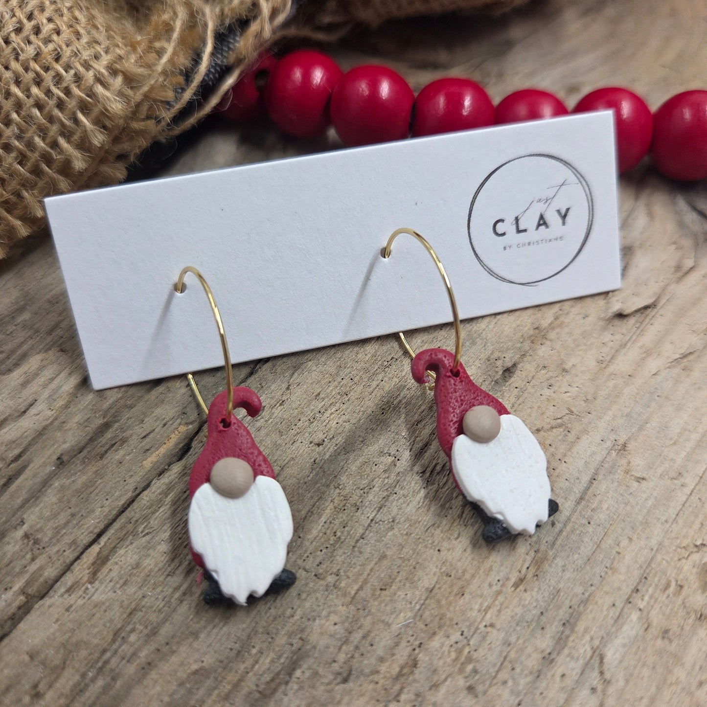 Small Gnomes | red | handmade | polymer clay