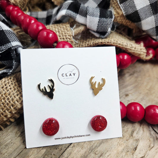 Stud Package | handmade | polymer clay