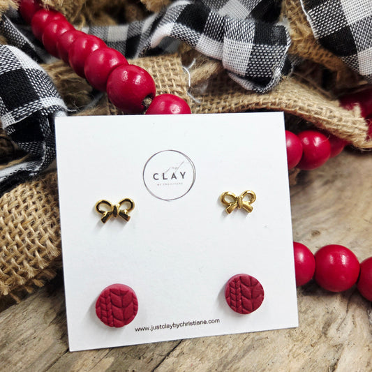 Stud Package | handmade | polymer clay