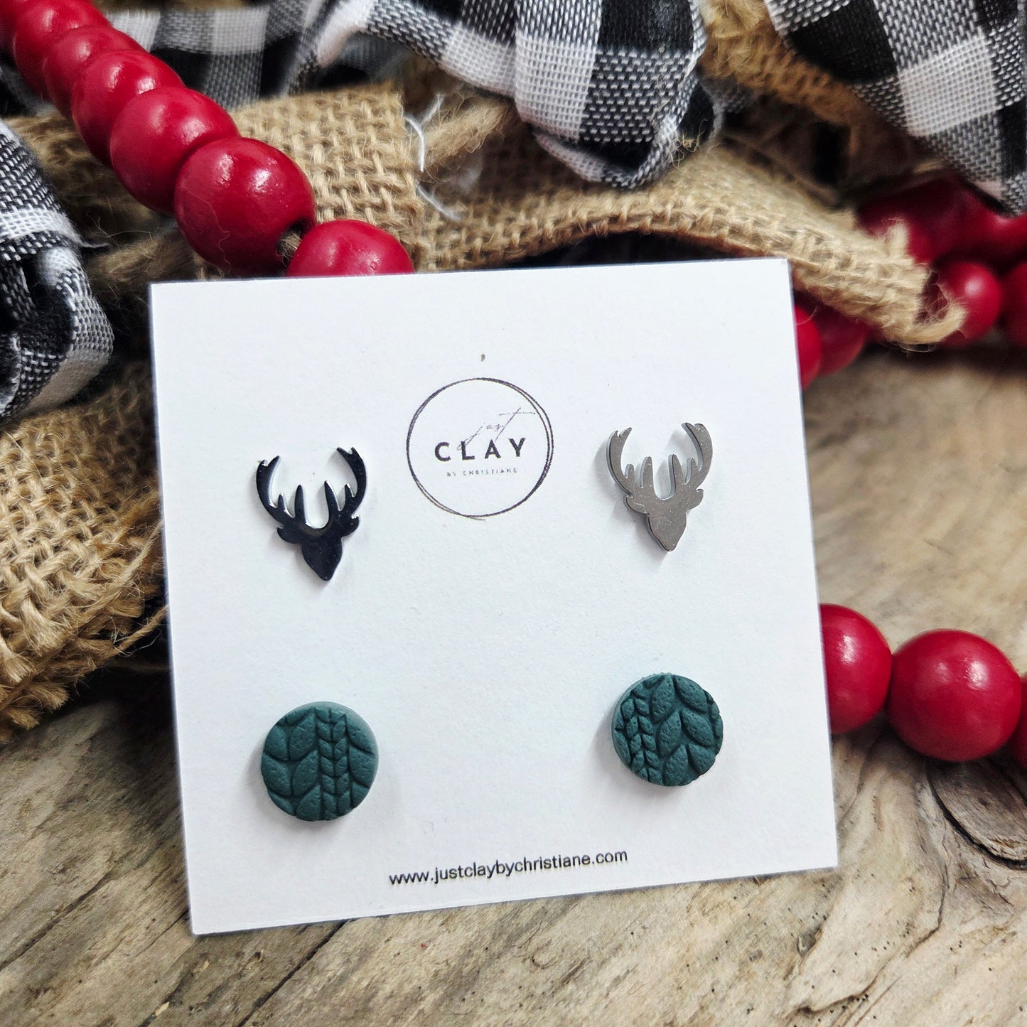 Stud Package | handmade | polymer clay