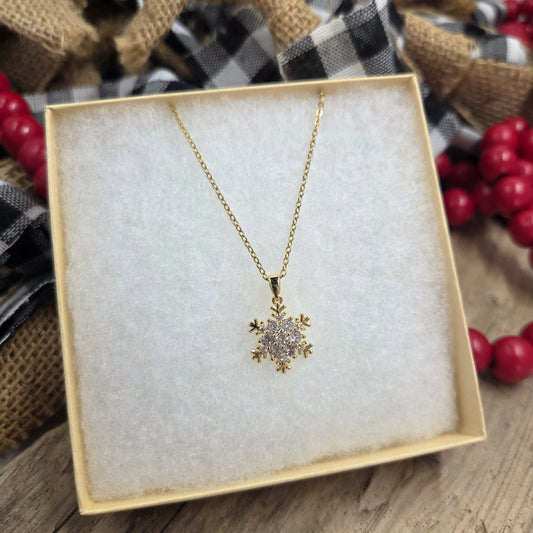 Necklace with Snowflake | Gift Set