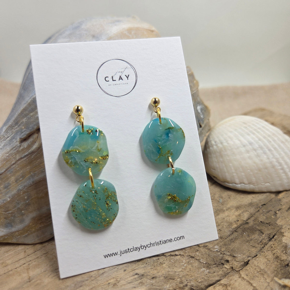 Summer Breeze Dangles  | translucent clay