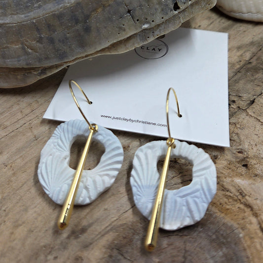 Beach Hoops with gold detail