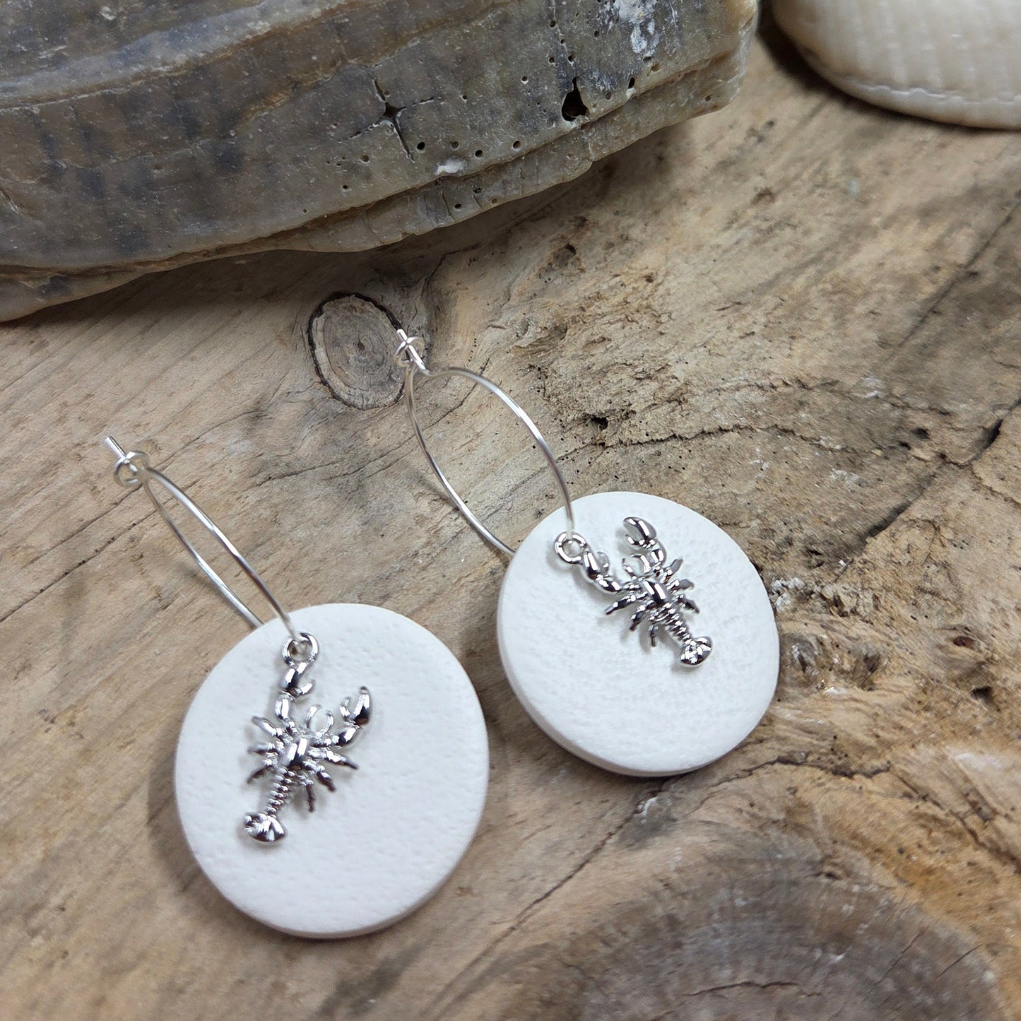 Lobster Hoops | silver