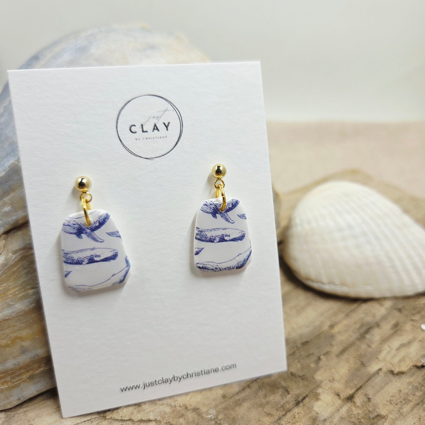 Small Whale Dangles | Ball Studs