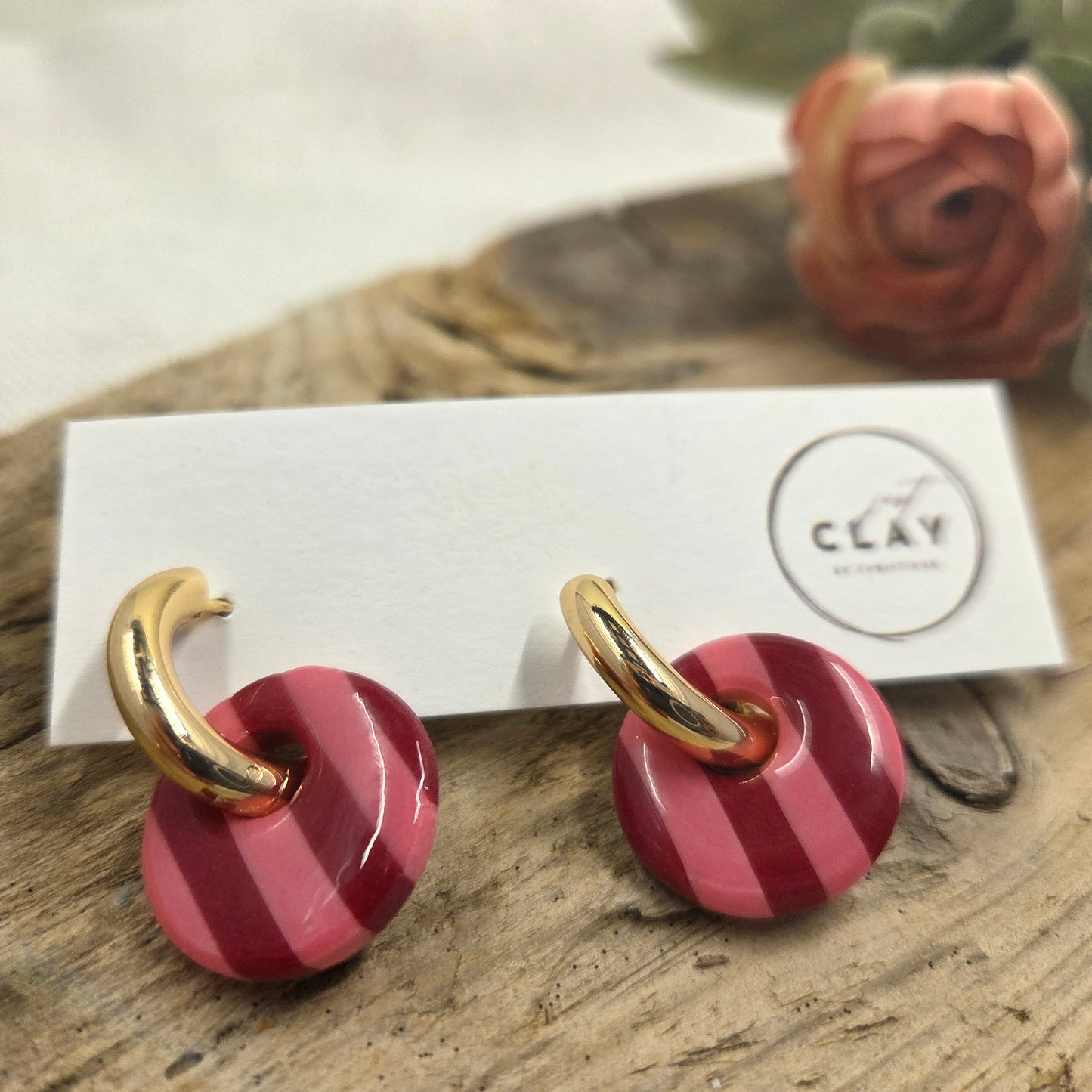 Chunky Hoops with Charm
