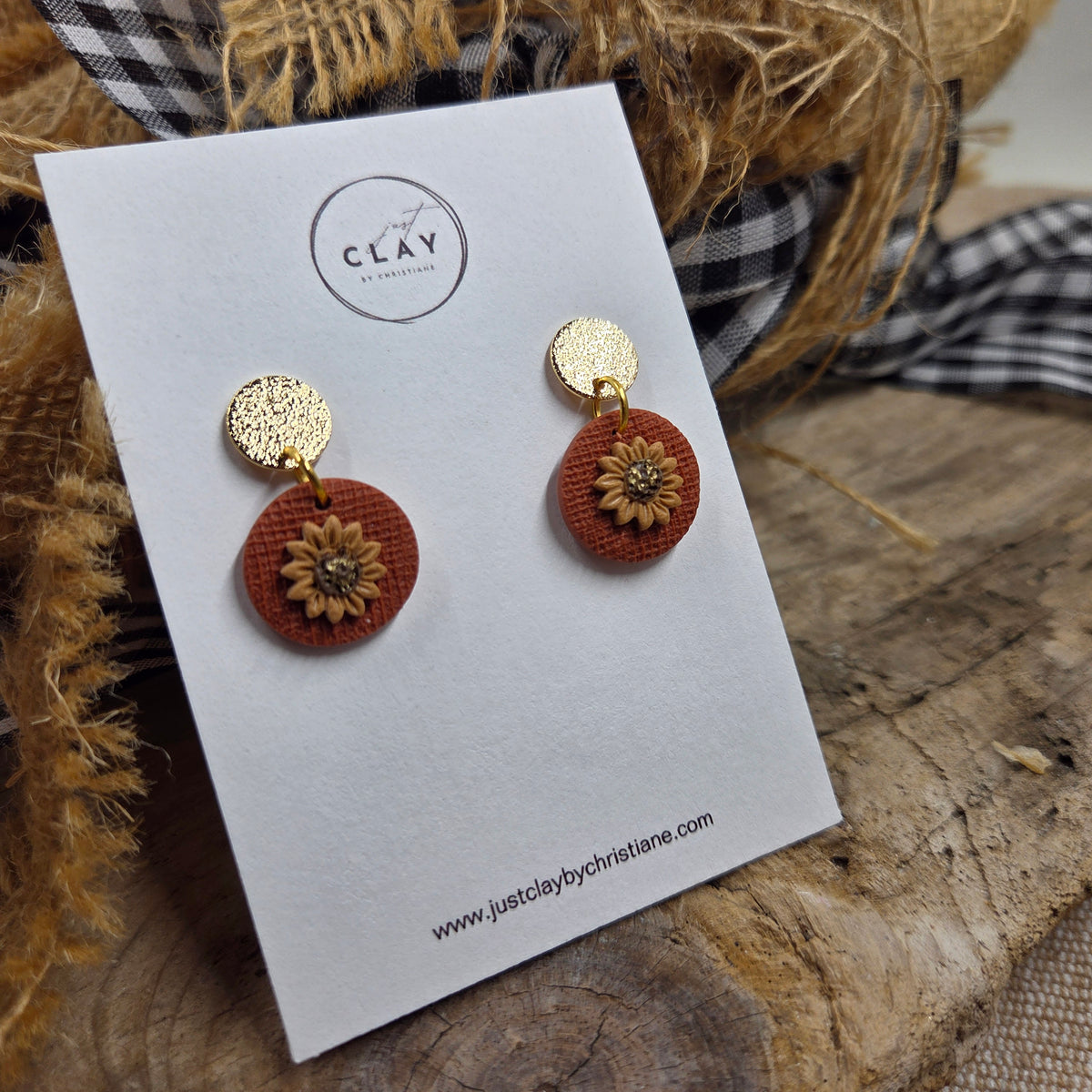 Cute sunflower Dangles