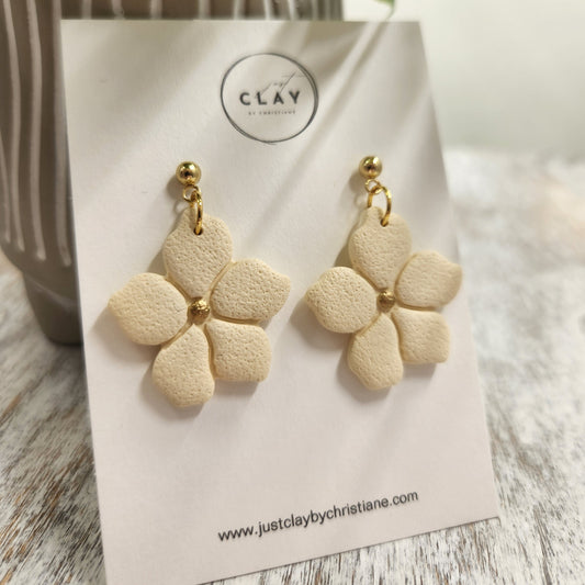 Cute Flower Dangles | soft butter yellow