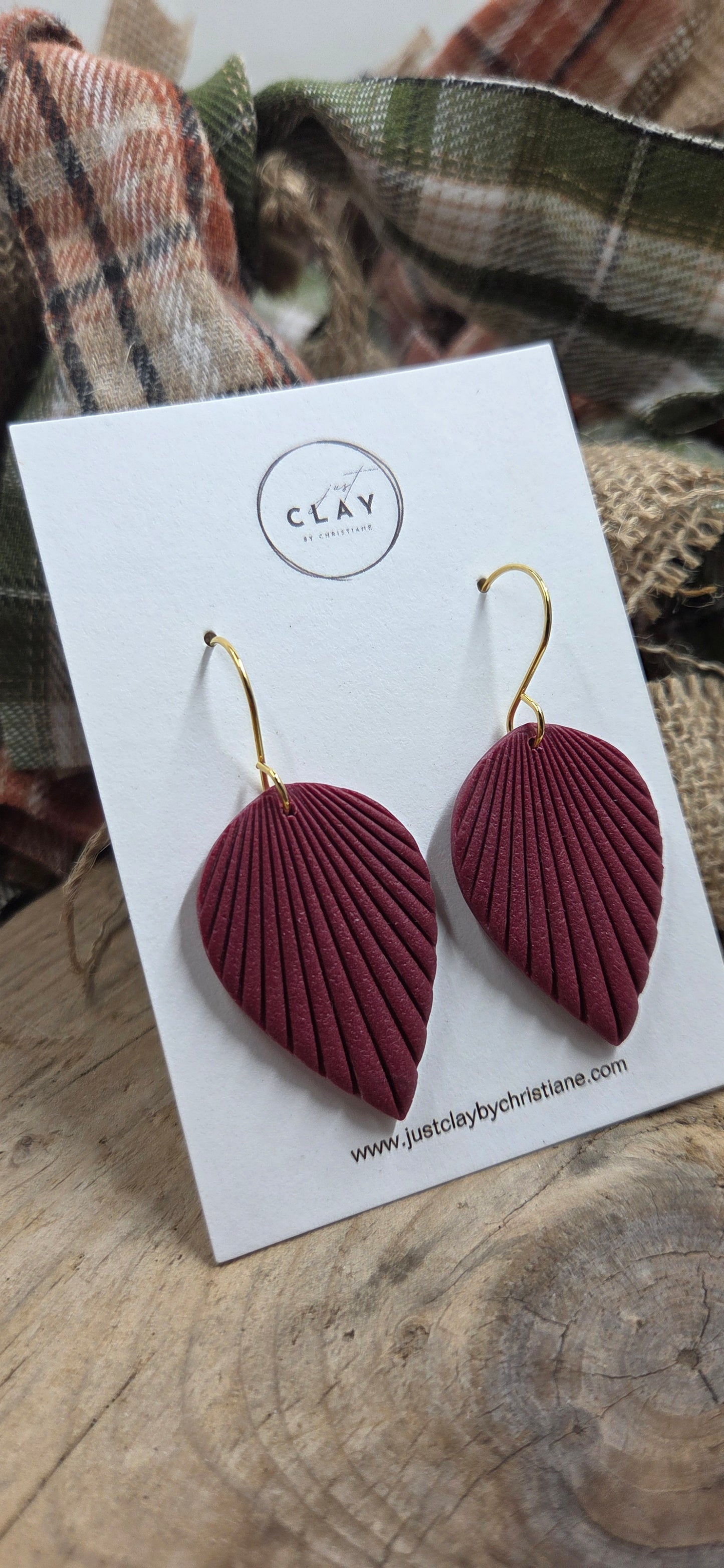 Burgundy Boho Dangles