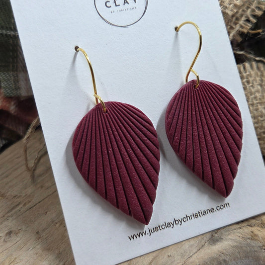 Burgundy Boho Dangles