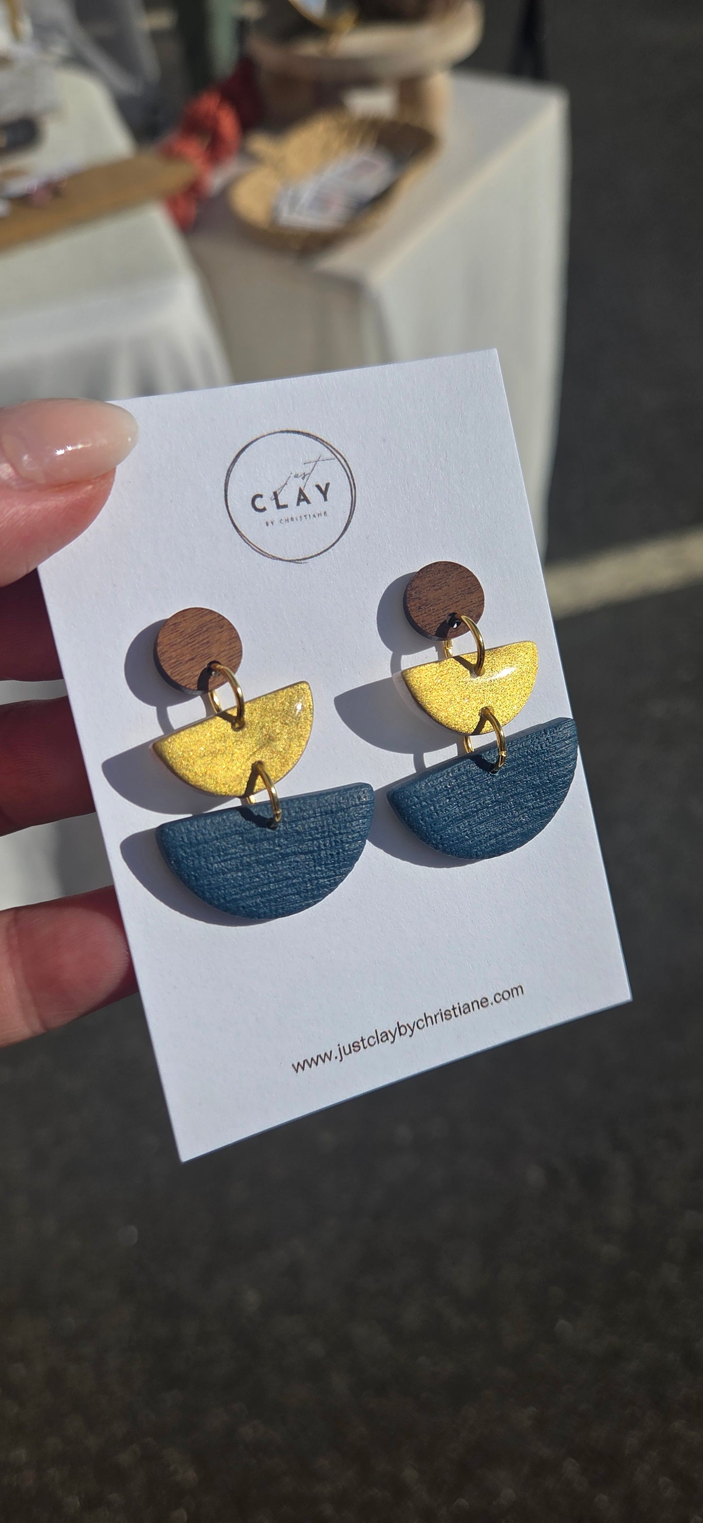 Tiered Dangles | Wood stud