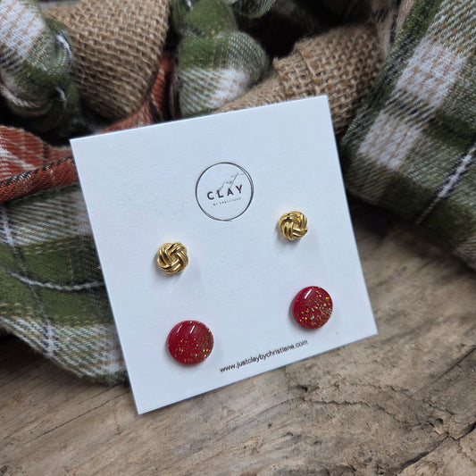 Stud Package | handmade | polymer clay