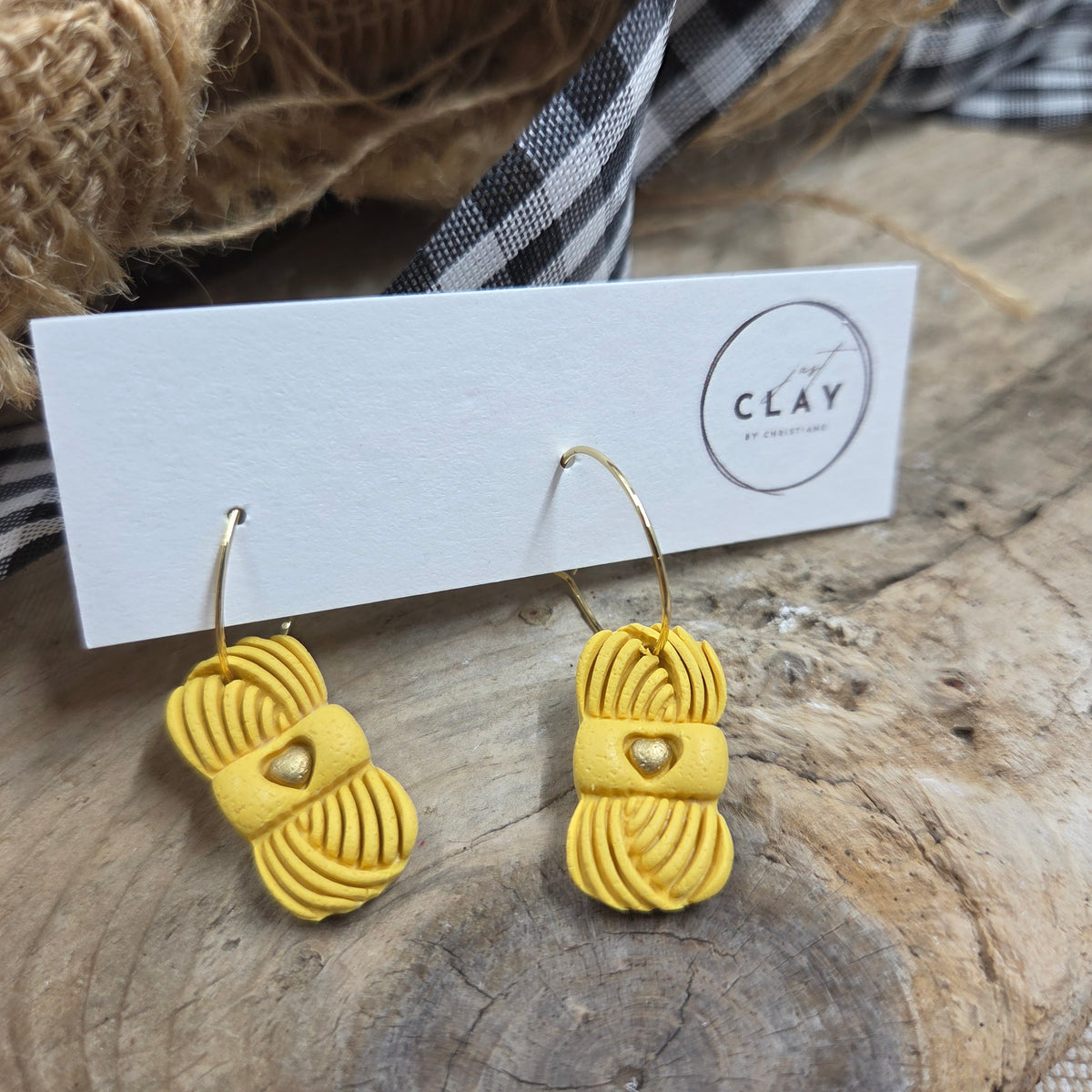 Yarn Skein Hoops | yellow