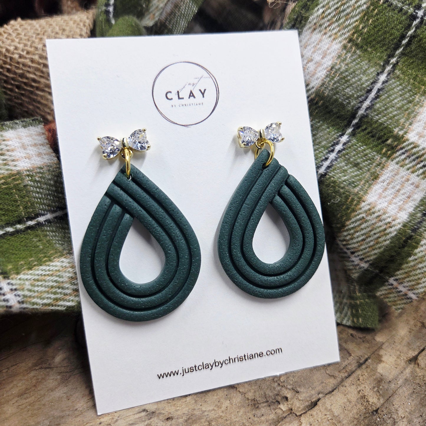 Festive Dangles|handmade | polymer clay