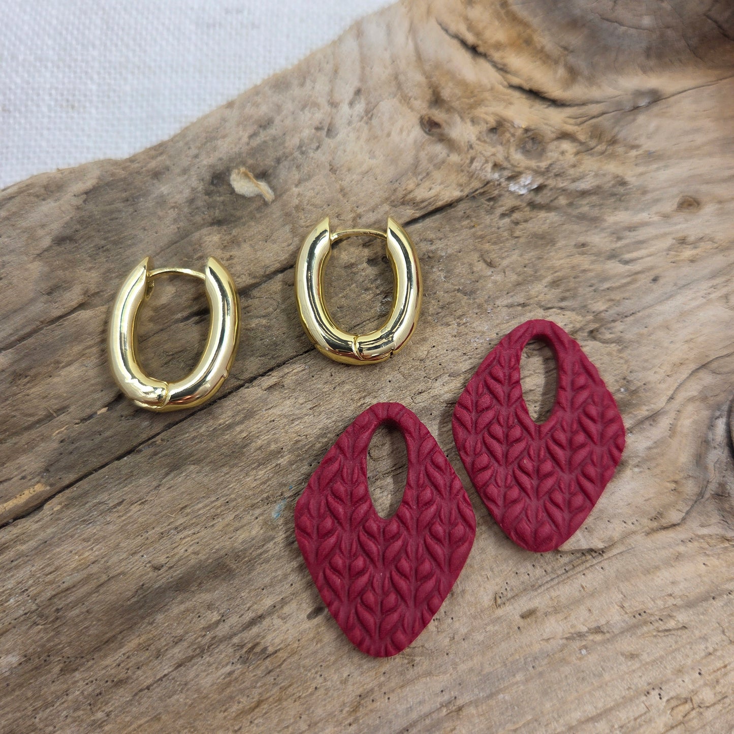 Chunky Hoops with Charm