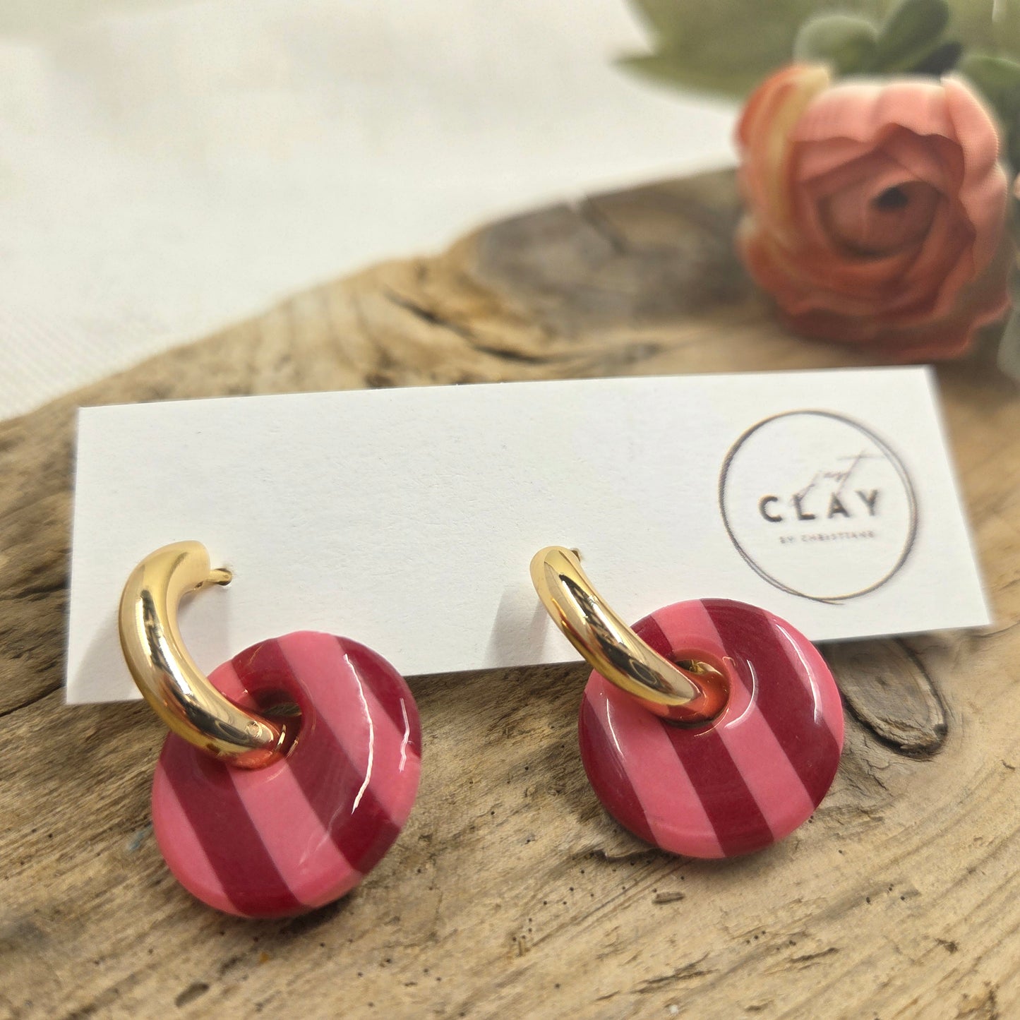 Chunky Hoops with Charm