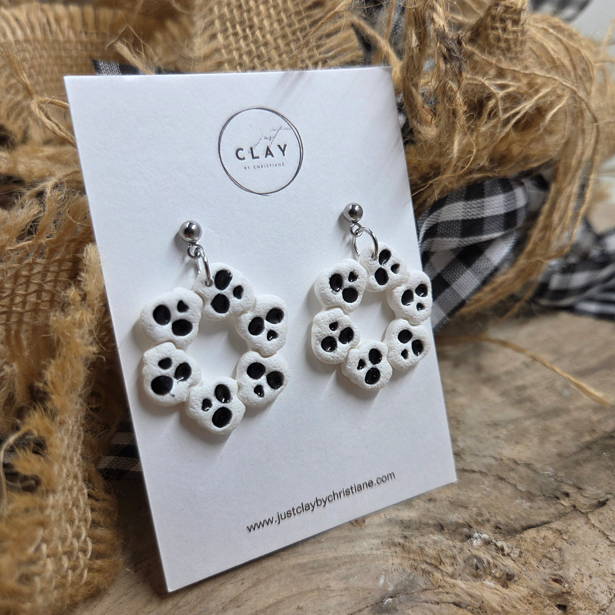 Skull Wreath Dangles