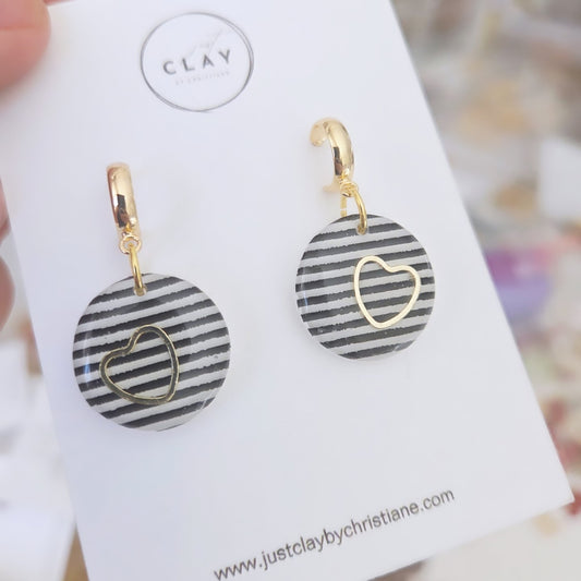 Striped Dangles round