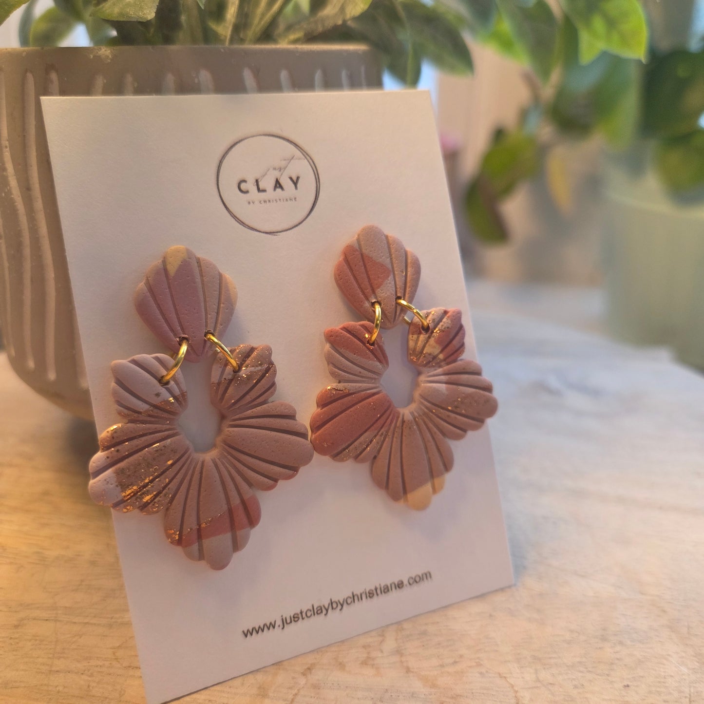 Flower Statement Dangles