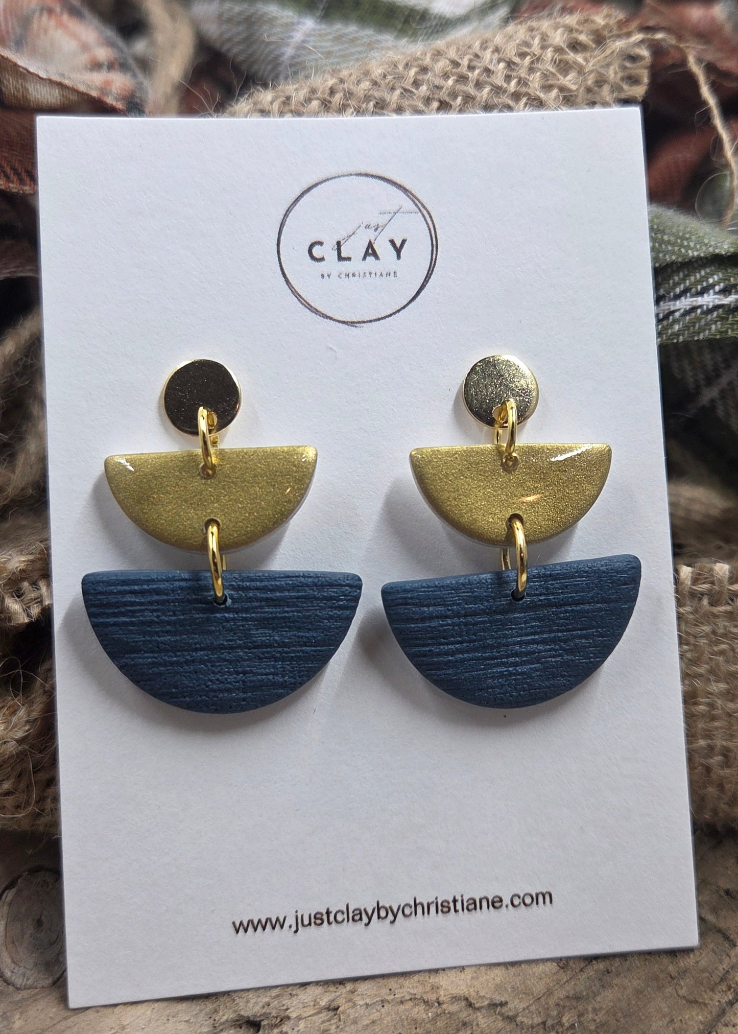 Tiered Dangles | Wood stud