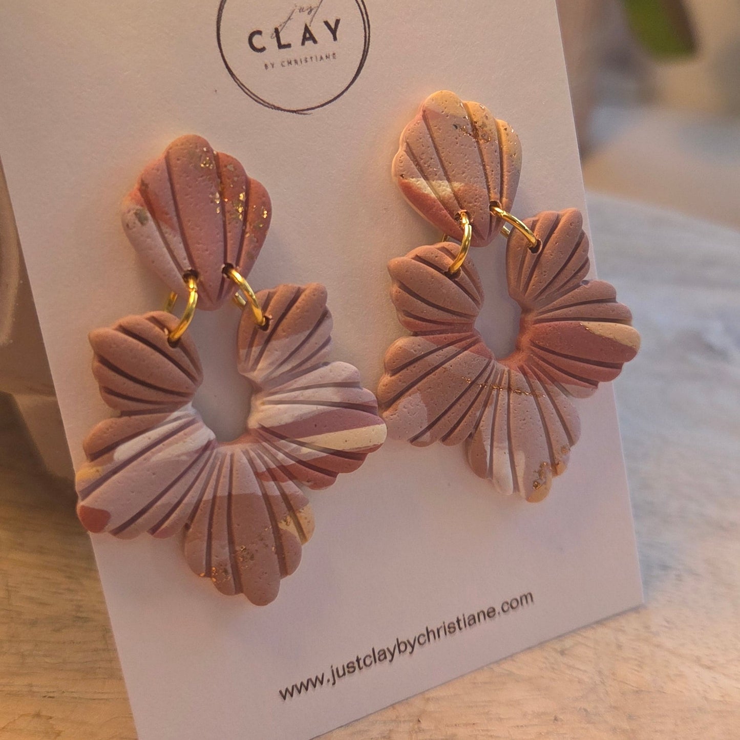 Flower Statement Dangles