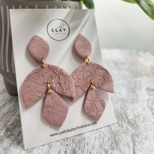 Statement Dangles | rosè blush